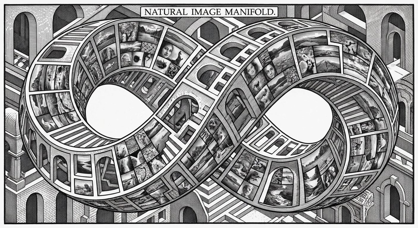 Natural Image Manifold - 11 words prompted