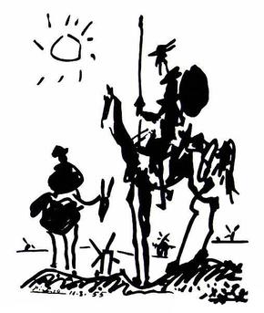 Pablo Picasso. *Don Quixote* (1955)